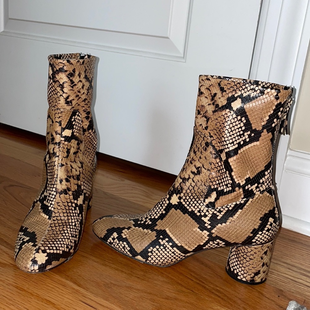 Zara Snake Booties
